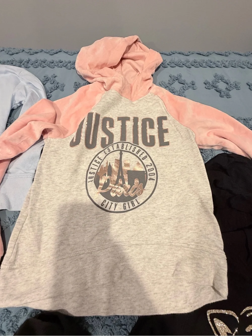 Justice Girls Size 6/7 Hoodie & Sweatshirt Bundle 7 Pc